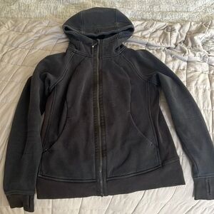 LuluLemon Scuba zip up black hoodie 10